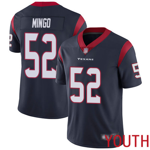 Houston Texans Limited Navy Blue Youth Barkevious Mingo Home Jersey NFL Football #52 Vapor Untouchable